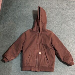 Carhartt Dark Brown Hooded Jacket